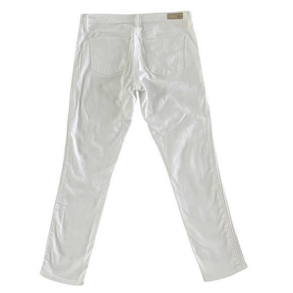 AG Adriano Goldschmied The Prima Ankle Pintucked White Jeans‎ Womens 29R $215 - Picture 13 of 14